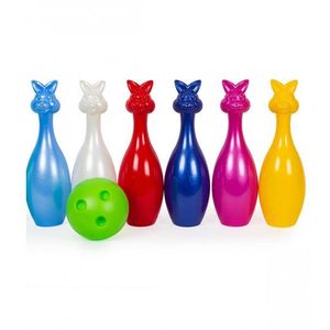Set bowling cu popice in forma iepuras imagine