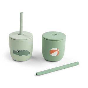 Set 2 cani cu pai Done by Deer din silicon Playground green 2 x 120 ml imagine