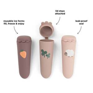 Set 3 forme pentru inghetata Done by Deer din silicon Sheepy powder imagine