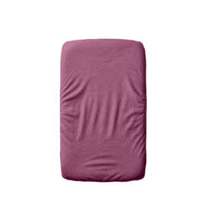 Cearceaf 2 in 1 impermeabil din bumbac organic 90x50 cm Twindeco Mov imagine