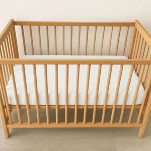 Cearceaf 2 in 1 impermeabil din bumbac organic 120x60 cm Twindeco Alb imagine
