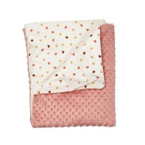 Patura Minky 100x80 cm roz Twins imagine