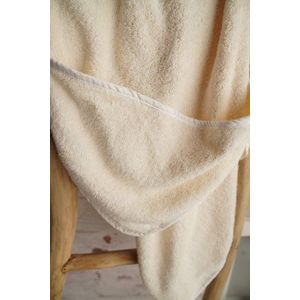 Prosop de baie cu gluga pentru copii 85x80 cm din bumbac Twindeco Crem imagine