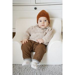 Fotoliu pentru copii Twindeco Alb cu husa din catifea imagine