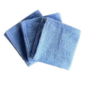 Set 3 prosopele din frotir 30x30 cm Twindeco Albastru imagine