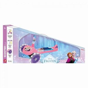Trotineta cu 3 roti luminoase, baza antiderapanta si ghidon reglabil Frozen imagine