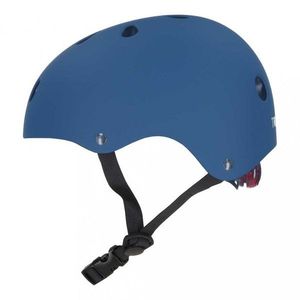 Casca de bicicleta pentru copii Ikonka Trike Fix, marime M (55-58 cm), lumina LED integrata si 11 orificii de ventilaie, Blue imagine