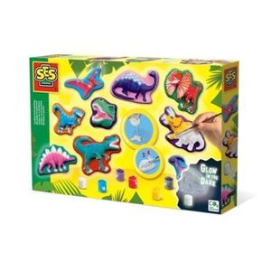Set de lucru manual pentru copii cu dinozauri fosforescenti imagine