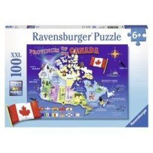 Puzzle harta canadei 100 piese imagine