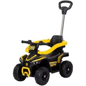 Masinuta de impins Chipolino ATV cu maner yellow imagine