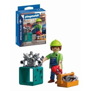 Playmobil - Figurina mecanic cu accesorii imagine