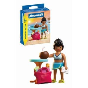 Playmobil - Figurina femeie in vacanta la plaja imagine