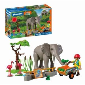 Playmobil - Promo Pack Ingrijitor zoo cu elefant imagine