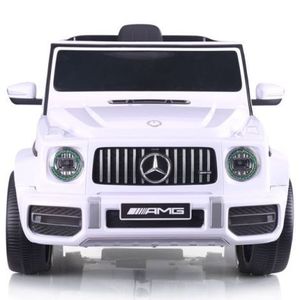 Masinuta electrica Chipolino SUV Mercedes AMG G63 cu scaun din piele si roti EVA white imagine