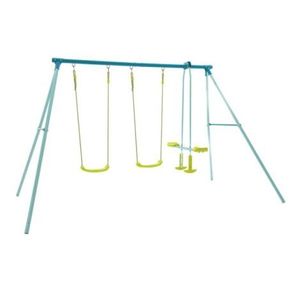 Set de leagan metalic triplu cu balansoar TP Toys imagine