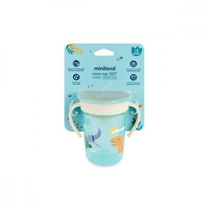 Cana de tranzitie, antiscurgere Miniland Jurassic 270 ml imagine