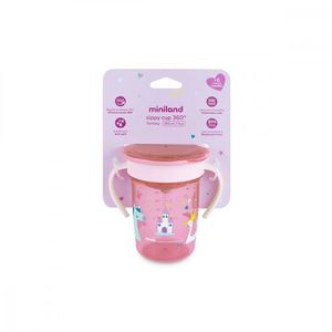 Cana de tranzitie, antiscurgere Miniland Fantasy 270 ml imagine