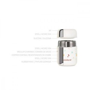 Termos pentru mancare solida Miniland Mini Squirrel 280 ml imagine