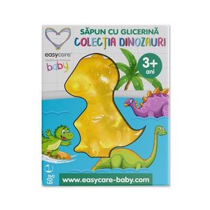 Bomba de baie cu baloane de sapun Easycare baby cu parfum de mere 100 g Dinozaur imagine
