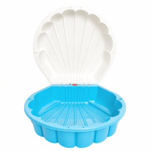 Capsula de joaca 2-in-1 Piscina si Nisipar pentru copii, Doloni BlueWhite Shell, dimensiune 79.5 x 86 x 37.7 cm imagine