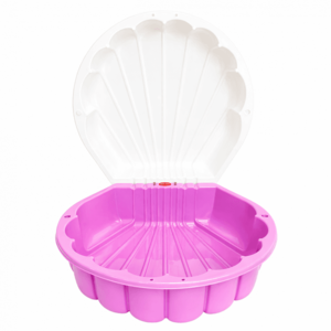 Capsula de joaca 2-in-1 Piscina si Nisipar pentru copii, Doloni PinkWhite Shell, dimensiune 79.5 x 86 x 37.7 cm imagine
