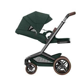 Carucior pentru copii Maxi-Cosi Fame Twillic Graphite reversibil, cu suspensii, maner reglabil, iluminare frontala, greutate admisa 22 kg imagine