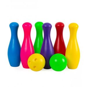 Set bowling colorat cu 2 bile imagine