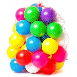Set bile colorate din plastic 40 piese 8 cm imagine