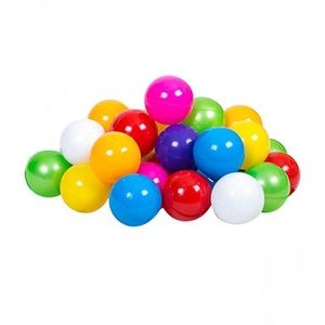 Set bile colorate din plastic 50 piese 6 cm imagine