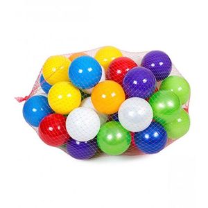 Set bile colorate din plastic 30 piese 9 cm imagine