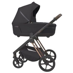 Carucior 2 in 1 pentru copii Espiro Miloo 2.0 Diamond Black cu sezut reversibil, suport reglabil pentru picioare, bara detasabila, greutate admisa 22 kg imagine