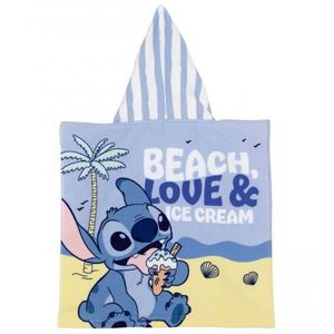 Poncho de baie pentru copii Stitch 50x100 cm imagine