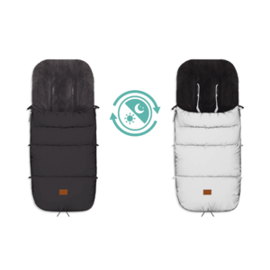 Sac de iarna reflectorizant pentru carucior Kinley black Fillikid imagine