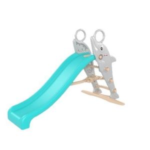 Tobogan pliabil pentru copii Pilsan Dolphin cu conectare la apa, utilizare interiorexterior, capacitate maxima 50 kg, varsta 2ani+ imagine