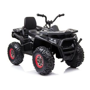 Atv electric pentru copii Black XMX607, cu acumulator, pornire la cheie, tractiune 4x4, 2 viteze, roti din EVA, lumini LED, MP3, maxim 50 kg, dimensiune 111 x 65 x 74 cm imagine