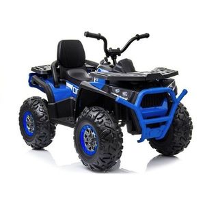 Atv electric pentru copii Blue XMX607, cu acumulator, pornire la cheie, tractiune 4x4, 2 viteze, roti din EVA, lumini LED, MP3, maxim 50 kg, dimensiune 111 x 65 x 74 cm imagine