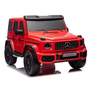 Masinuta electrica pentru copii Mercedes G63 XXL Red, design realist, 4 motoare x55W, cu bluetooth, port USB, MP3, lumini LED fataspate, centuri de siguranta, cauciucuri EVA, dimensiune 158 x 93 x 81 cm imagine