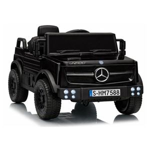 Masinuta electrica pentru copii Mercedes Unimog HM7588 6V4Ah Black, cu telecomanda 2.4G, roti EVA, 2 motoare 45W, bluetooth, port USB, slot Micro SD, MP3 si faruri LED, 90 x 53 x 50 cm imagine
