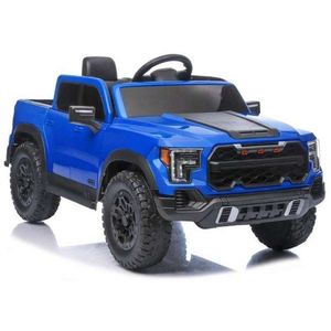 Masinuta electrica pentru copii P4 Blue, acumulator 12V7Ah, tractiune integrala 4 x 45W, roti EVA, scaun piele, lumini LED, MP3, dimensiune 119 x 68 x 58 cm imagine