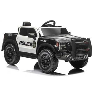 Masinuta electrica pentru copii Police P5, 4 motoare de 45W, acumulator 12V7Ah, telecomanda 2.4G, scaun din piele, roti EVA, lumini LED frontale, bluetooth, USB, card micro SD, intrare MP3 imagine