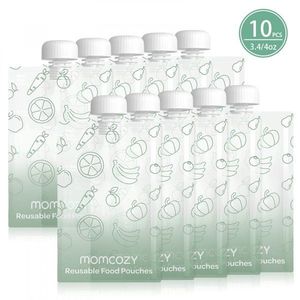 Set 10 pungi alimentare reutilizabile Momcozy 100 ml imagine