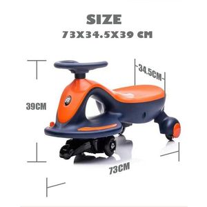 Vehicul electric tip PlasmaCar pentru copii Nichiduta, design sportiv fara pedale, volan ergonomic, cu baterie reincarcabila de 6V4.5AH, dimensiune 73 x 34.5 x 39 cm, pinkpurple imagine