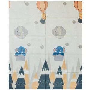 Tarc de joaca copii Nichiduta Dark Grey, 120 x 220 cm, Oxford 210d, cadru metalic, poarta acces cu fermoar, covoras spuma cu doua fete, cos baschet, porti de fotbal, 4 inele ajutatoare, 100 bile incluse imagine