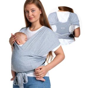 Sistem de purtare tip wrap Momcozy grey imagine