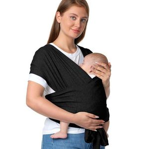 Sistem de purtare tip wrap Momcozy black imagine