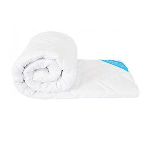 Pilota antiacarieni Somnomed, din microfibra alba, cu umplutura de primavaratoamna 200 gsm, 120x200 cm imagine