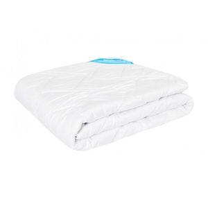 Pilota antiacarieni Somnomed, din microfibra alba, cu umplutura de vara 120 gsm, 150x200 cm imagine