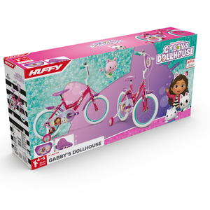Bicicleta pentru copii 4-6 ani Huffy Gabbys Dollhouse 16 inch cu roti ajutatoare imagine