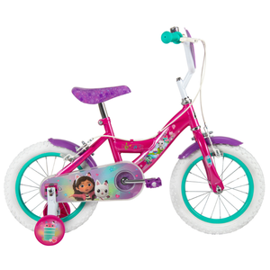 Bicicleta pentru copii 4-6 ani Huffy Gabbys Dollhouse 14 inch cu roti ajutatoare imagine