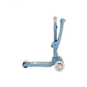 Trotineta pentru copii Momi Debe Blue transformabila, cadru si sezut pliabil, lumini led imagine